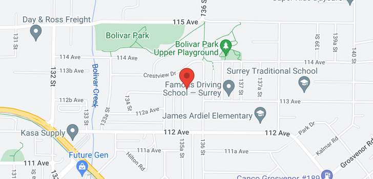 map of 13553 113 AVENUE